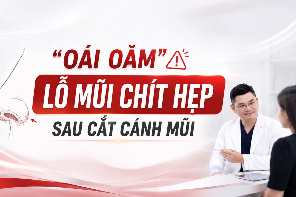 Lỗ mũi chít hẹp sau cắt cánh