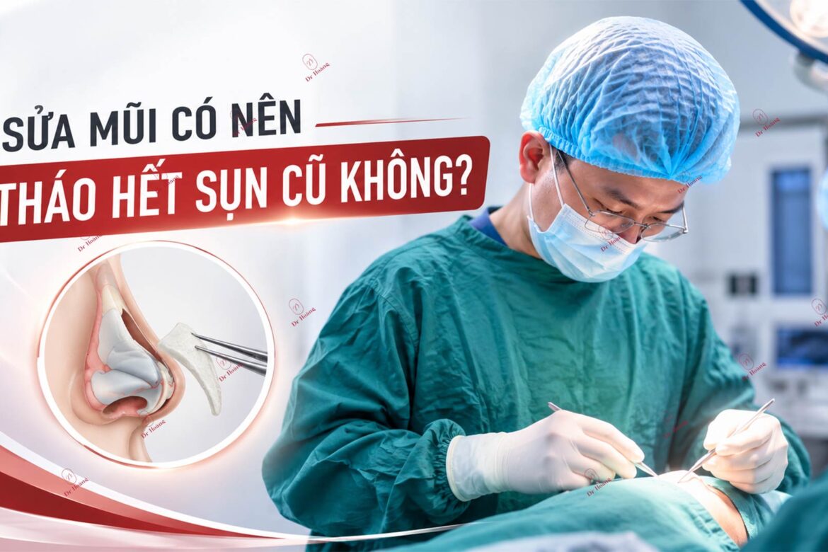 sửa mũi có nên tháo hết sụn